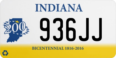 IN license plate 936JJ