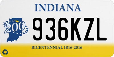 IN license plate 936KZL