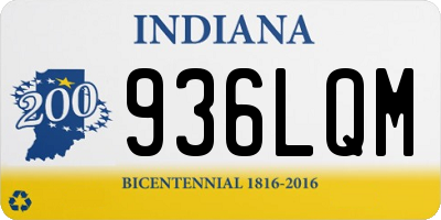 IN license plate 936LQM