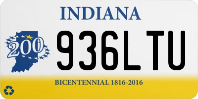 IN license plate 936LTU