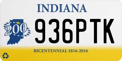 IN license plate 936PTK