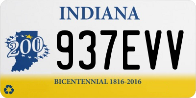 IN license plate 937EVV