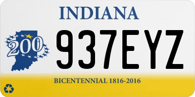IN license plate 937EYZ