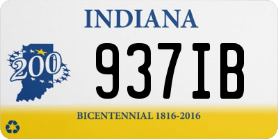 IN license plate 937IB
