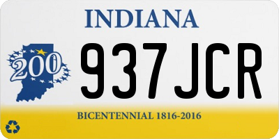 IN license plate 937JCR