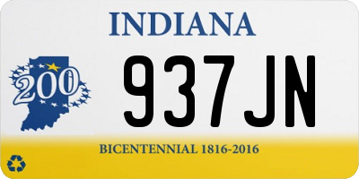 IN license plate 937JN