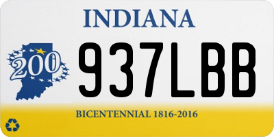 IN license plate 937LBB