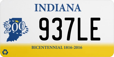 IN license plate 937LE