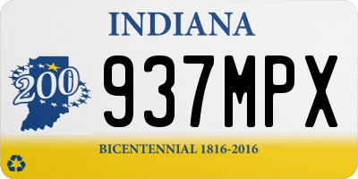 IN license plate 937MPX