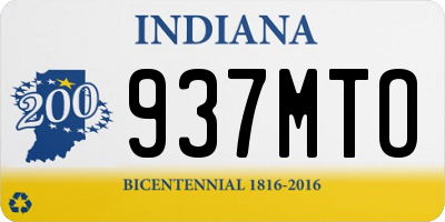 IN license plate 937MTO