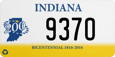 IN license plate 937O