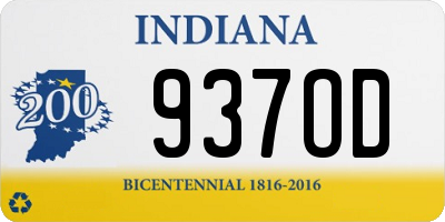 IN license plate 937OD