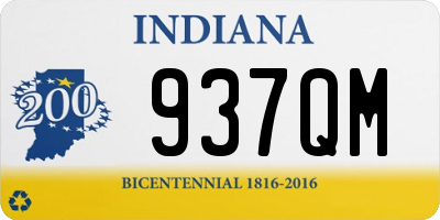 IN license plate 937QM