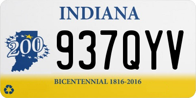 IN license plate 937QYV