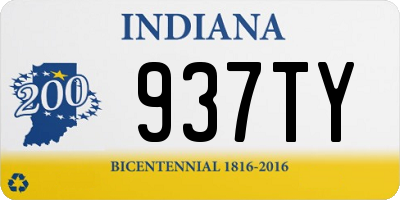 IN license plate 937TY