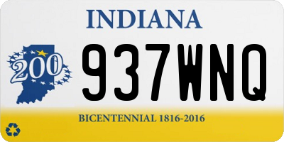 IN license plate 937WNQ