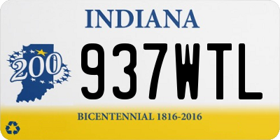 IN license plate 937WTL