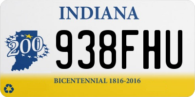 IN license plate 938FHU