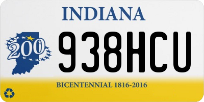 IN license plate 938HCU