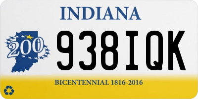IN license plate 938IQK