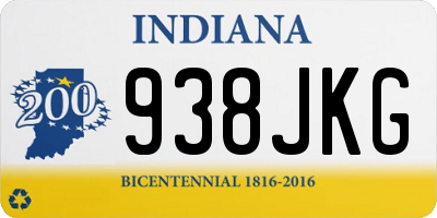 IN license plate 938JKG
