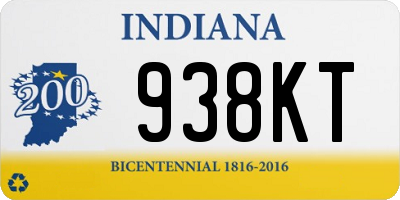 IN license plate 938KT