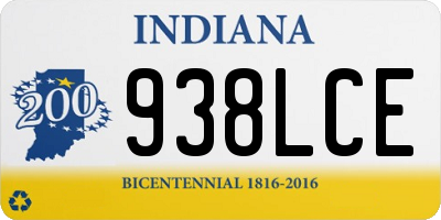 IN license plate 938LCE