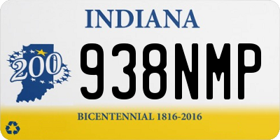 IN license plate 938NMP