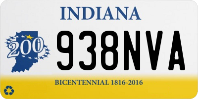 IN license plate 938NVA