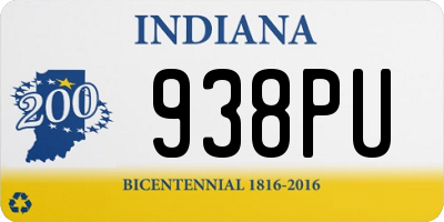IN license plate 938PU