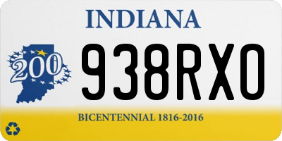 IN license plate 938RXO