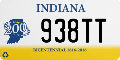IN license plate 938TT