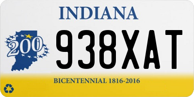 IN license plate 938XAT