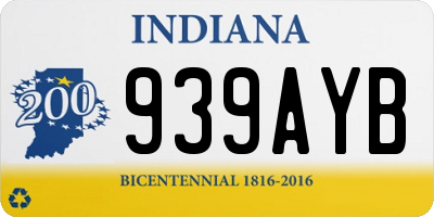IN license plate 939AYB