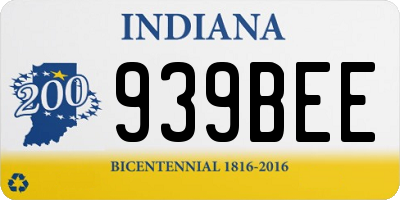 IN license plate 939BEE