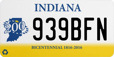 IN license plate 939BFN