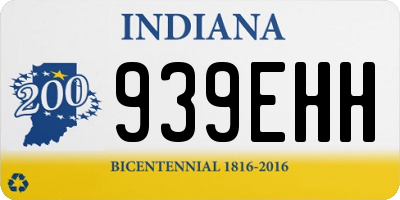 IN license plate 939EHH