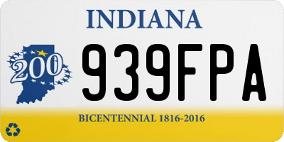 IN license plate 939FPA