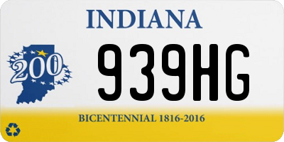 IN license plate 939HG