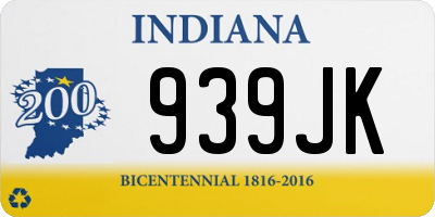 IN license plate 939JK