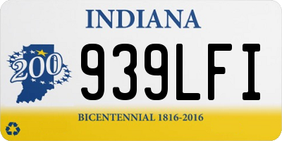 IN license plate 939LFI