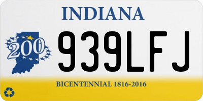 IN license plate 939LFJ