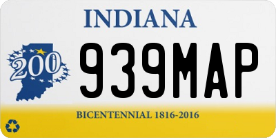 IN license plate 939MAP