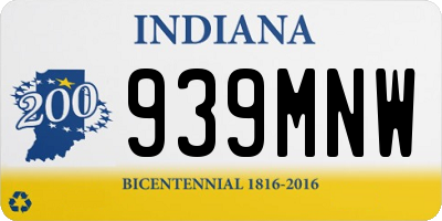 IN license plate 939MNW