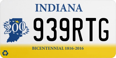 IN license plate 939RTG