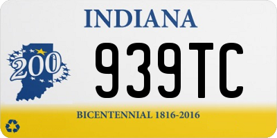 IN license plate 939TC