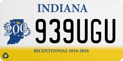 IN license plate 939UGU