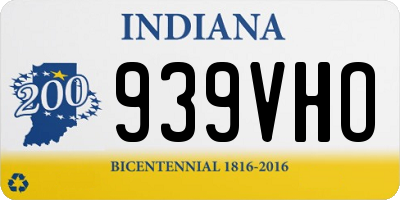 IN license plate 939VHO