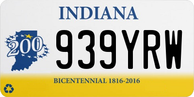IN license plate 939YRW
