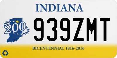 IN license plate 939ZMT